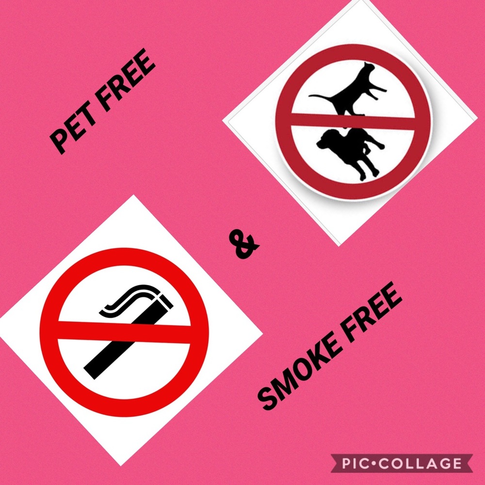 Pet Free Smoke Free Home
